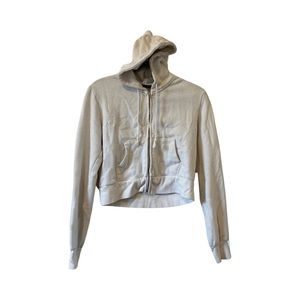 Brandy Melville cropped zip-up hoodie